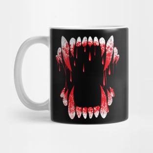 Scary Wolf Fangs With Blood! Mug